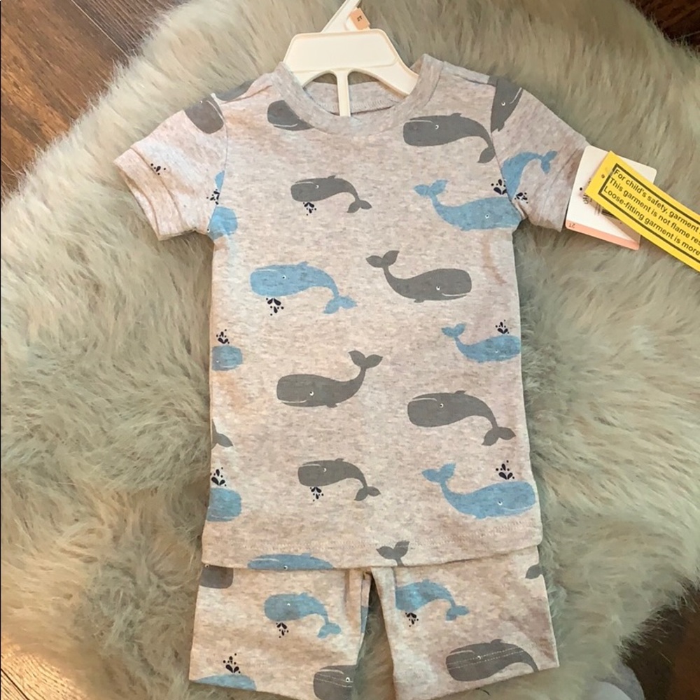 Whale pj set for toddlers